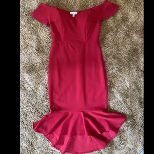 Beautiful Off the Shoulder Red Dress